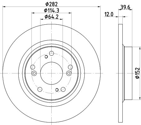 HELLA PAGID Piduriketas 8DD 355 115-101